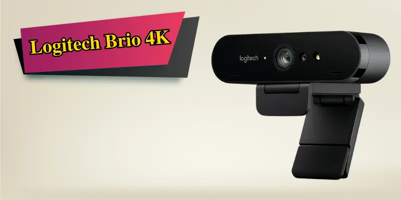 Logitech Brio 4K Webcam With Ultra-High-Definition Video Capture, Perfect For Streaming And Video Calls.
