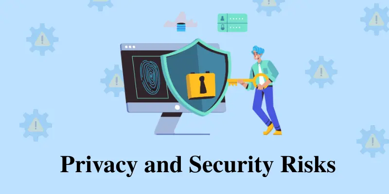 Illustration Showing Privacy And Security Risks With A Shield Protecting A Computer, Highlighting The Need For Secure Webcam Usage.