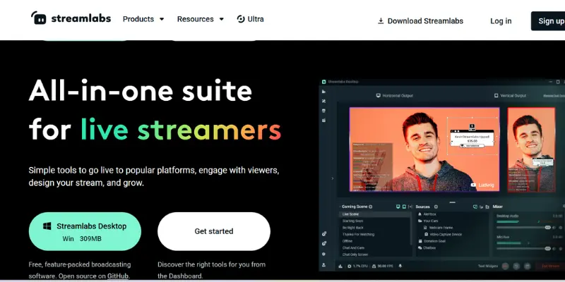 Streamlabs All-In-One Suite For Live Streamers, Broadcasting Software For Engaging And Designing Streams.
